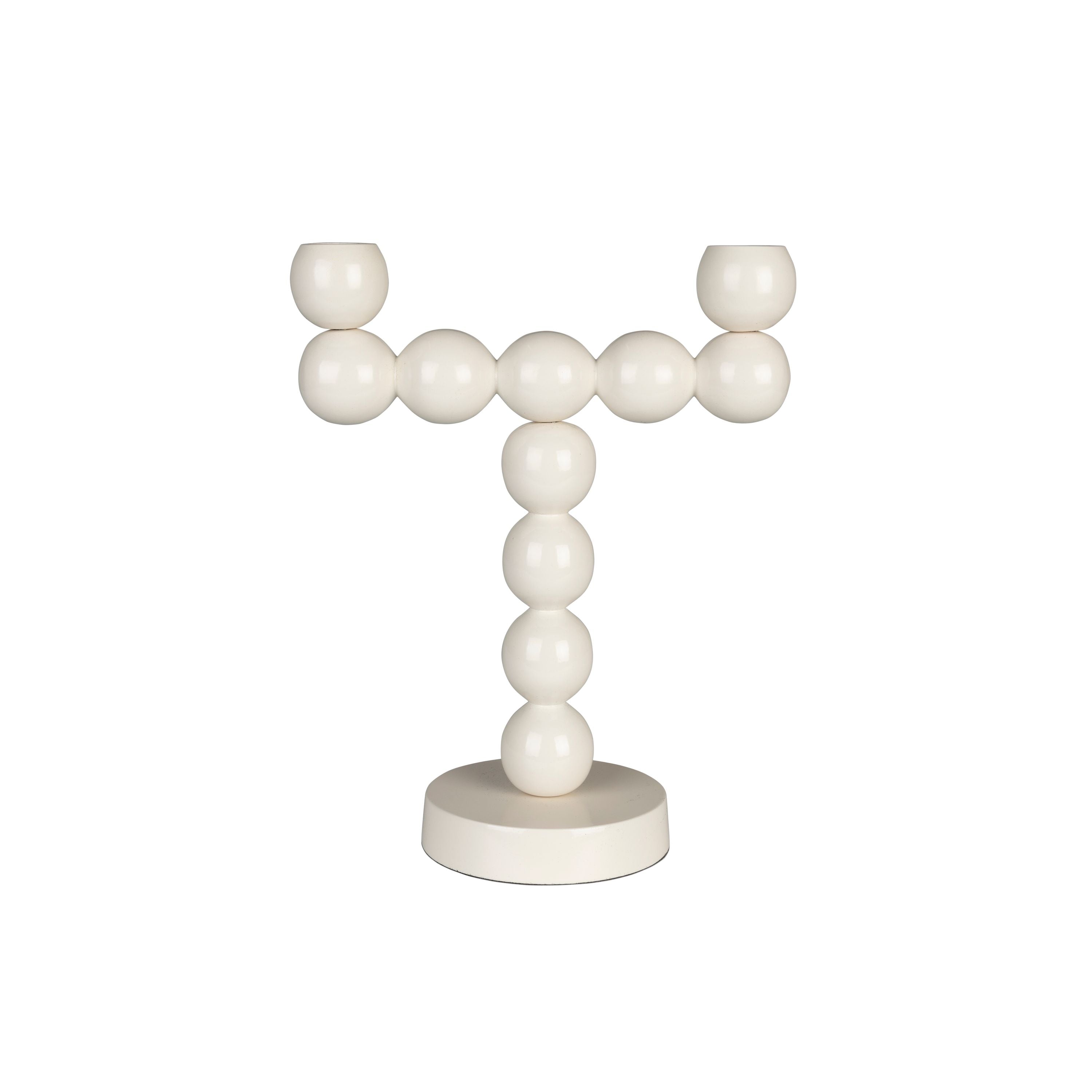 Zuiver Bubbles Kandelaar Two Shiny Beige