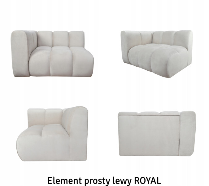 Wygodna Designerska Zaokrąglona Sofa Modułowa Royal 355 Cm - Konfiguracje
