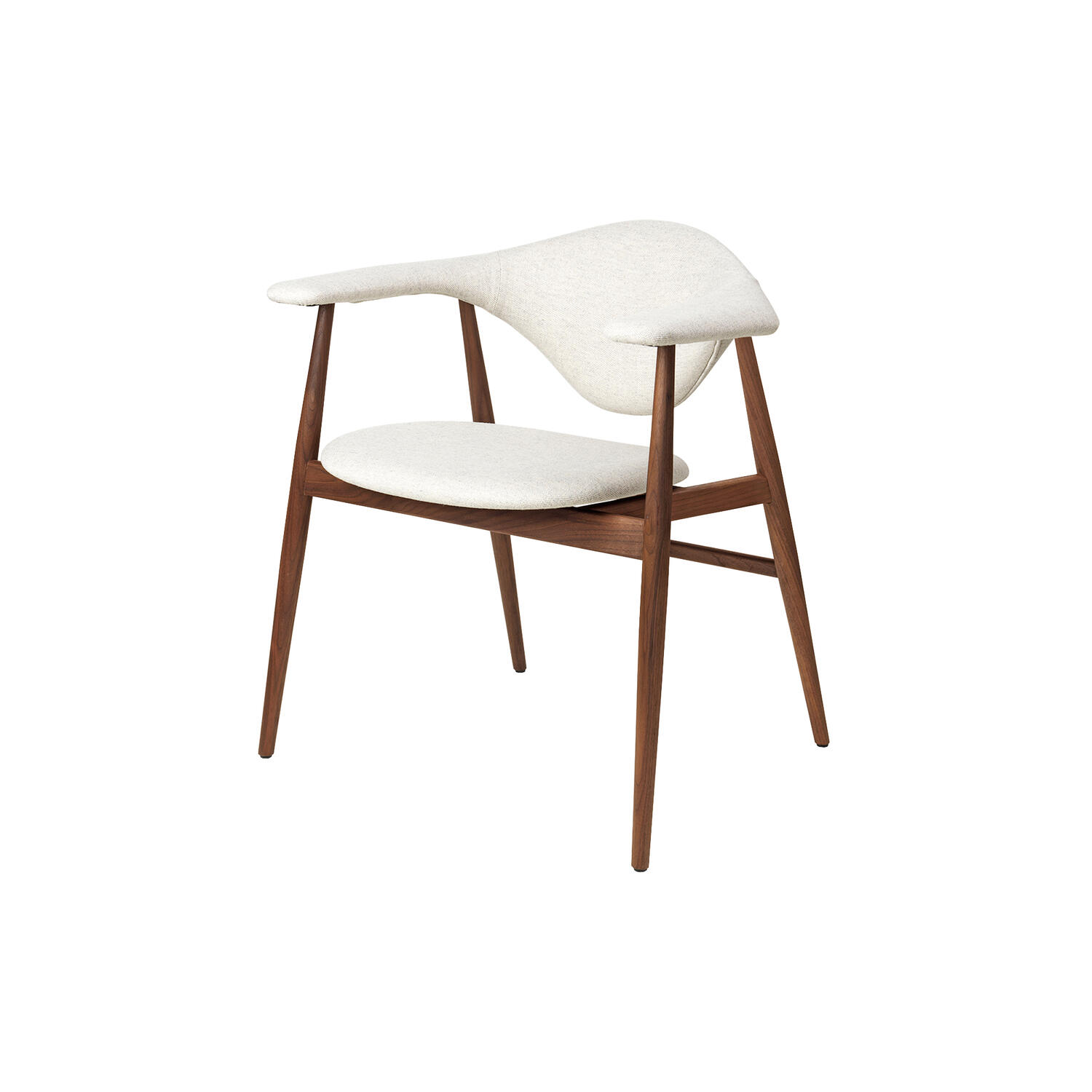 Masculo Dining Chair, Plain 0026/oiled american walnut
