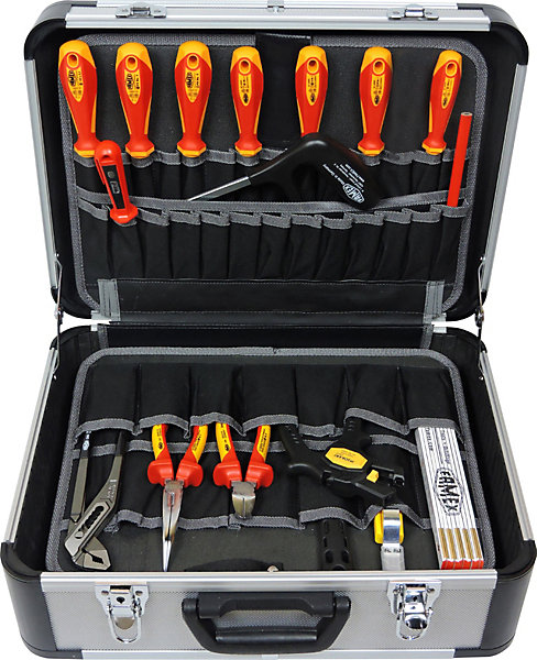Coffret d'outils pour électricien, 31-pièces - PROFESSIONAL- FAMEX 478-10