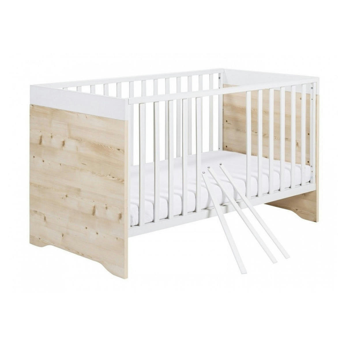 TIMBER - Lit bébé évolutif 70 x 140 cm pin