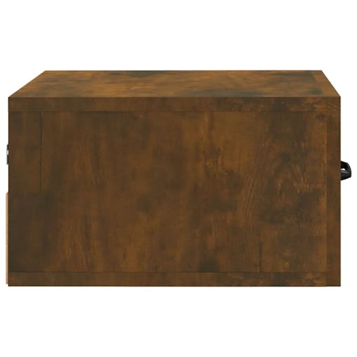 NNEVL Wall-mounted Bedside Cabinets 2 pcs Smoked Oak 35x35x20 cm