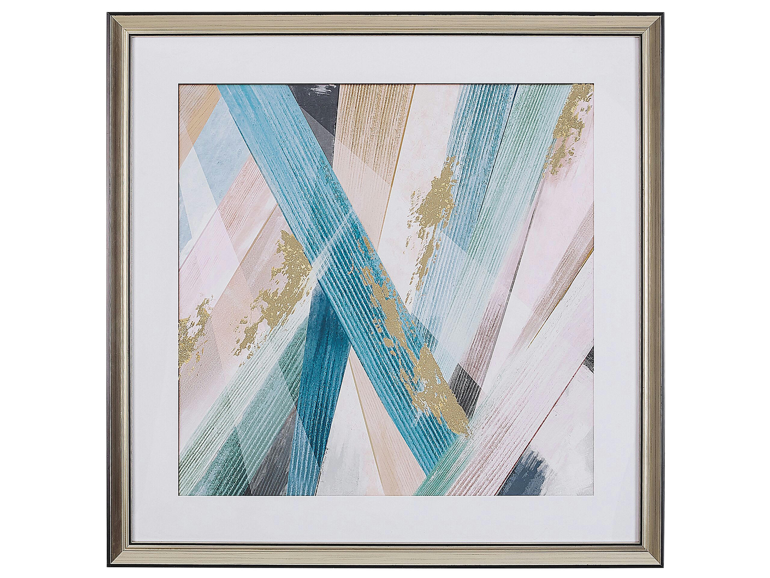 RUMBEK - Tableau décoratif multicolore 60 x 60 cm