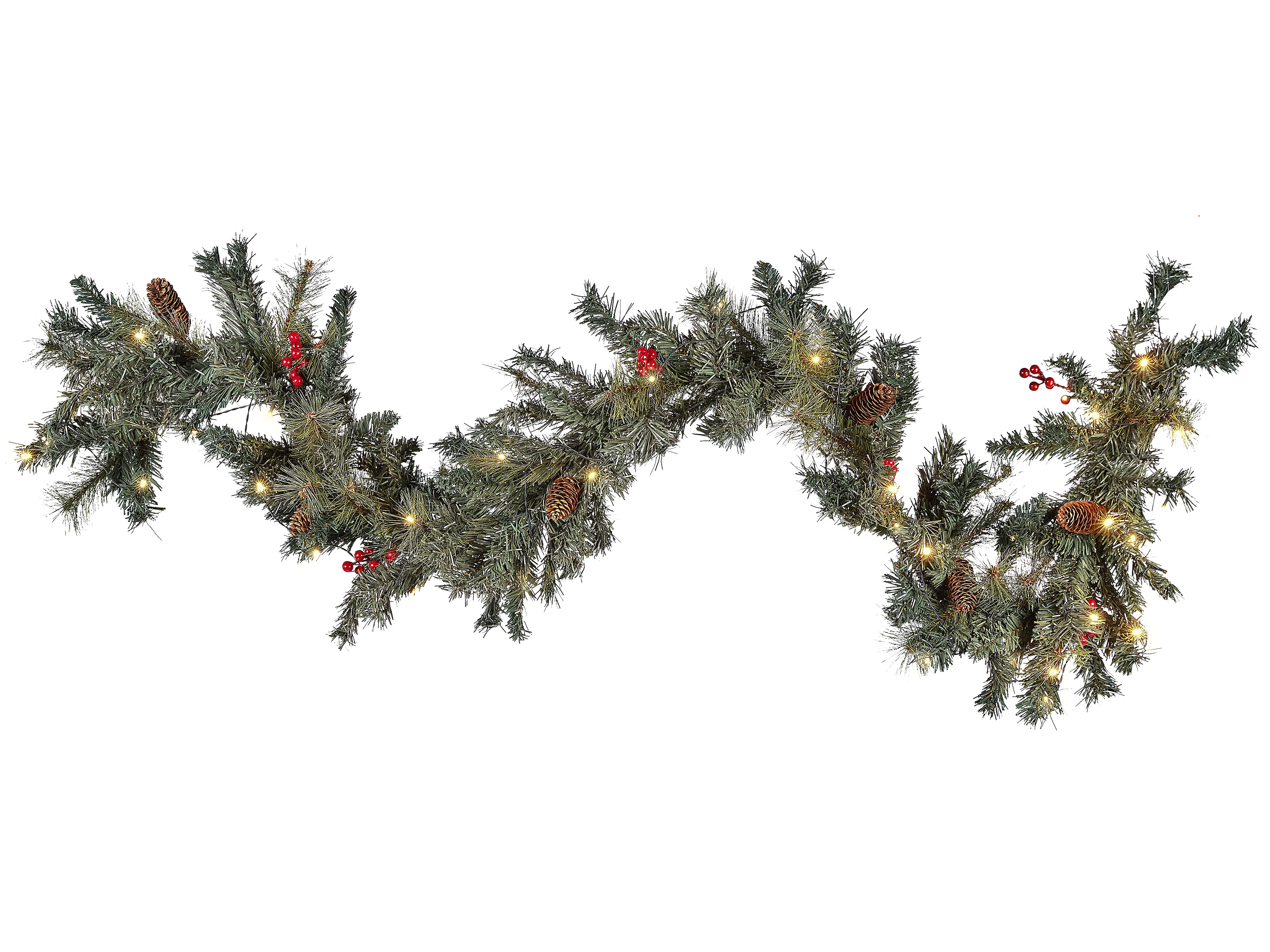 Christmas Garland LED TENALA 180 cm Green