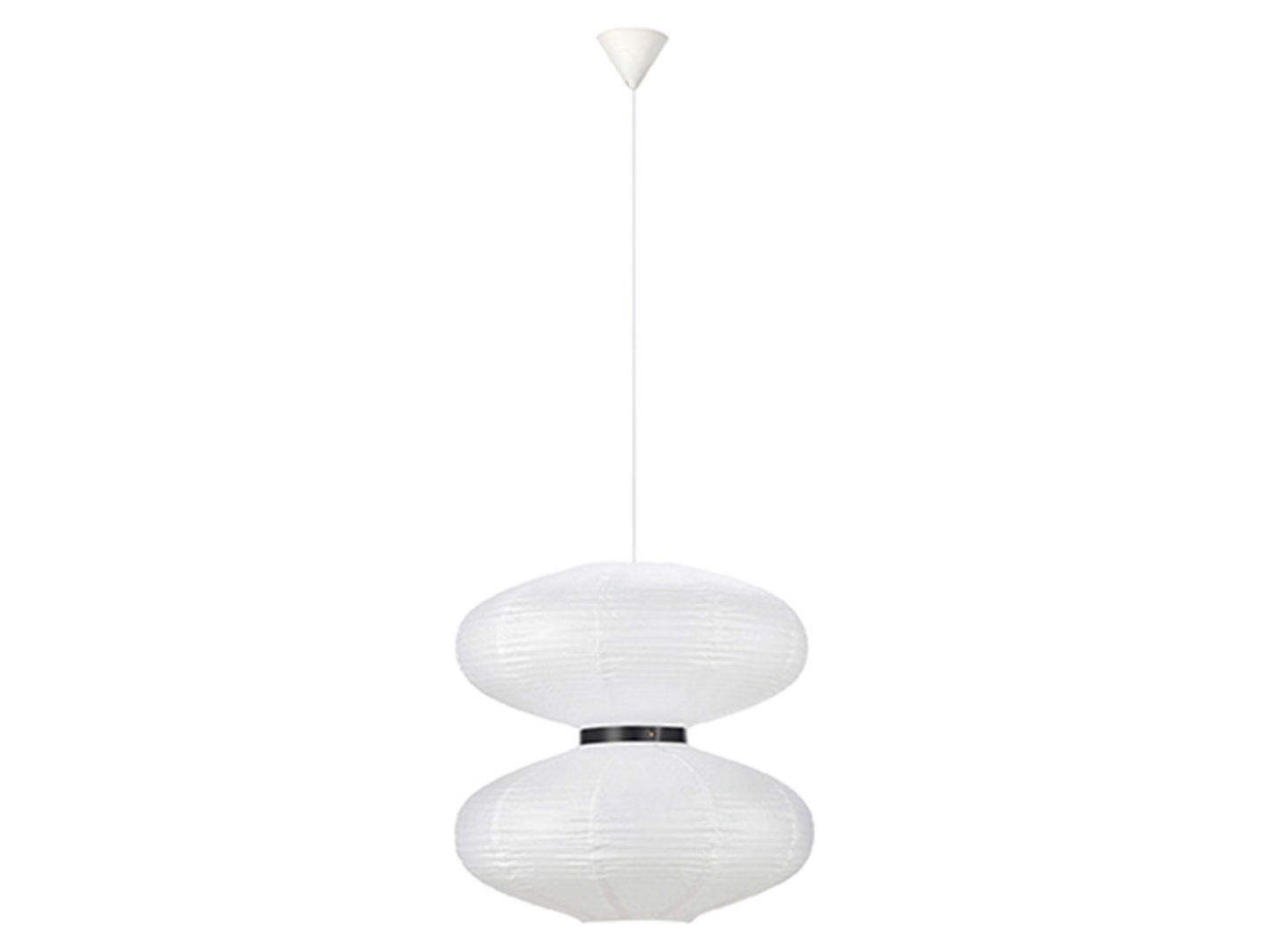 Lampa wisząca Dual 2-punktowa metalowa biała