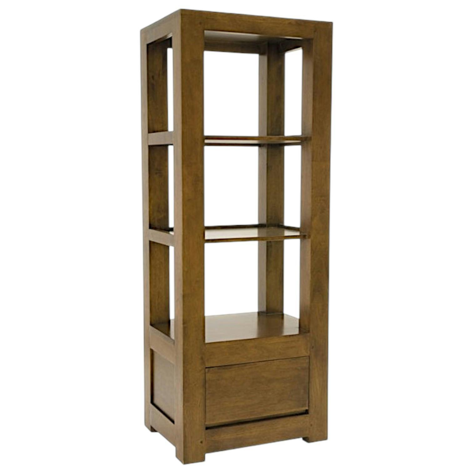 Etagère colonne moderne hévéa 146cm OLGA