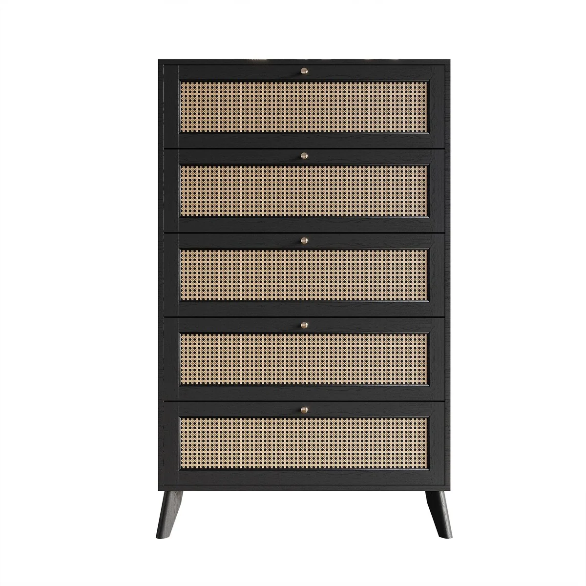 CraftPorch Mid-Century Modern Black Chest