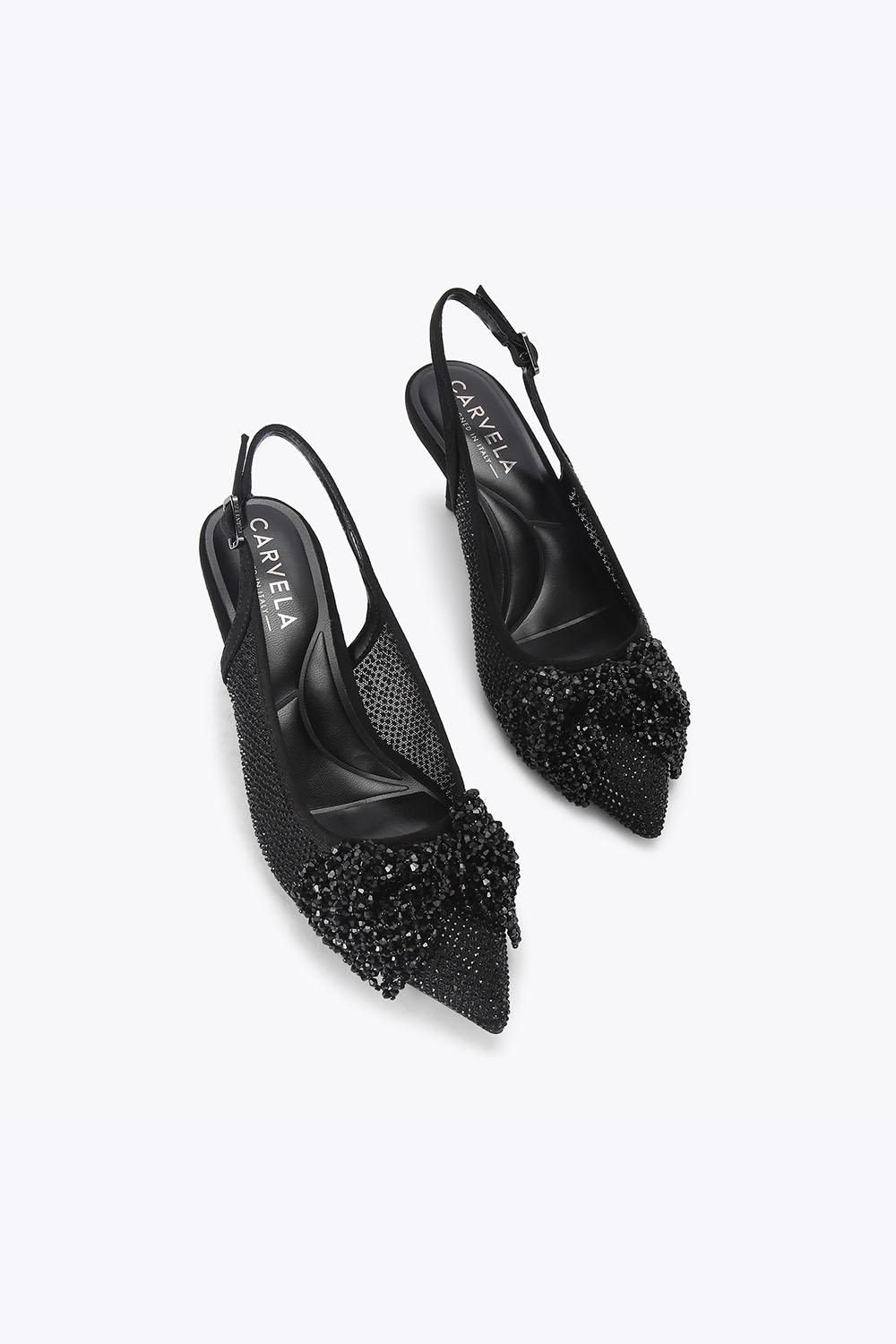 Carvela Chiara Bow Sling' Fabric Heels