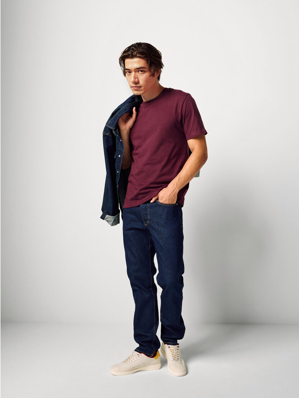 Long fiber cotton t-shirt