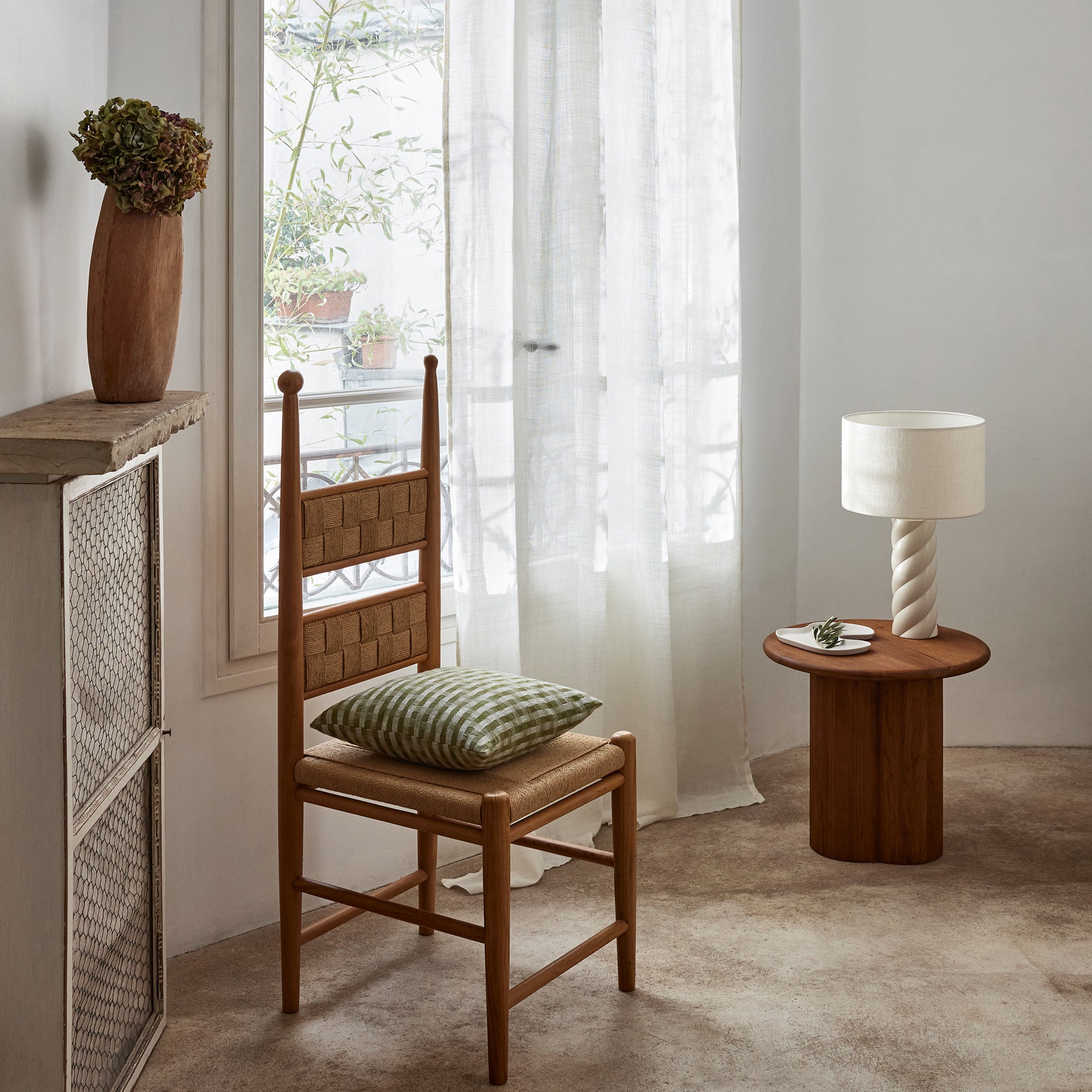 Madura Veiling Corinthe ivoor 145x295 cm
