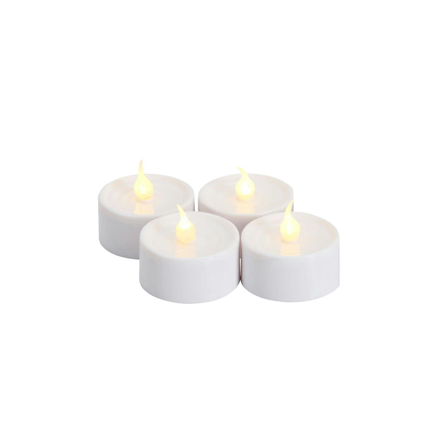 - Set de 4 Bougies LED Lone 3 x 2cm à Piles