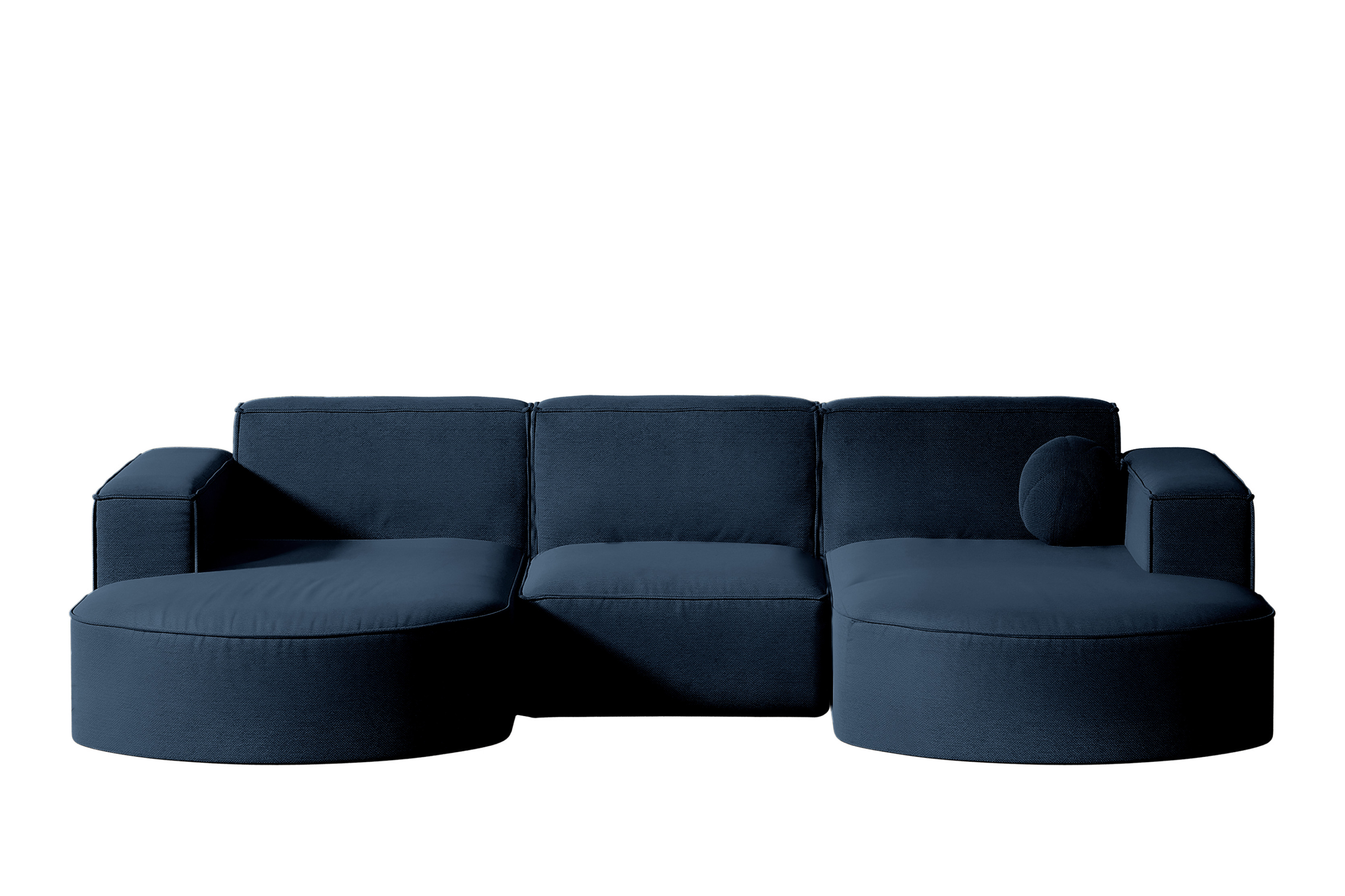 Sofa narożna ogrodowa, Designer Modena Studio U Patio Granatowy