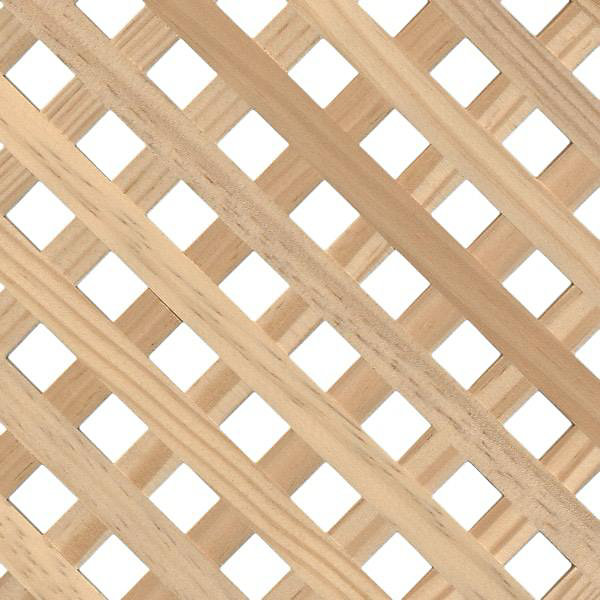 Lot de 10 treillis carrés plats en pin 220 x 84 cm - Creux 20x20 mm