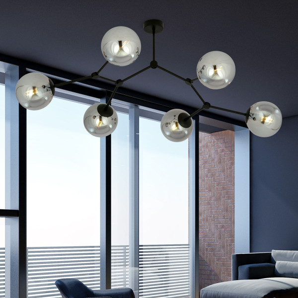 Lampa Sufitowa Space 6 Black/Grafit