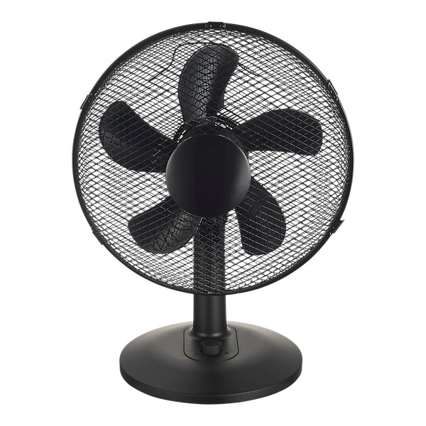 Mini ventilateur de table 28 cm noir 3 vitesses