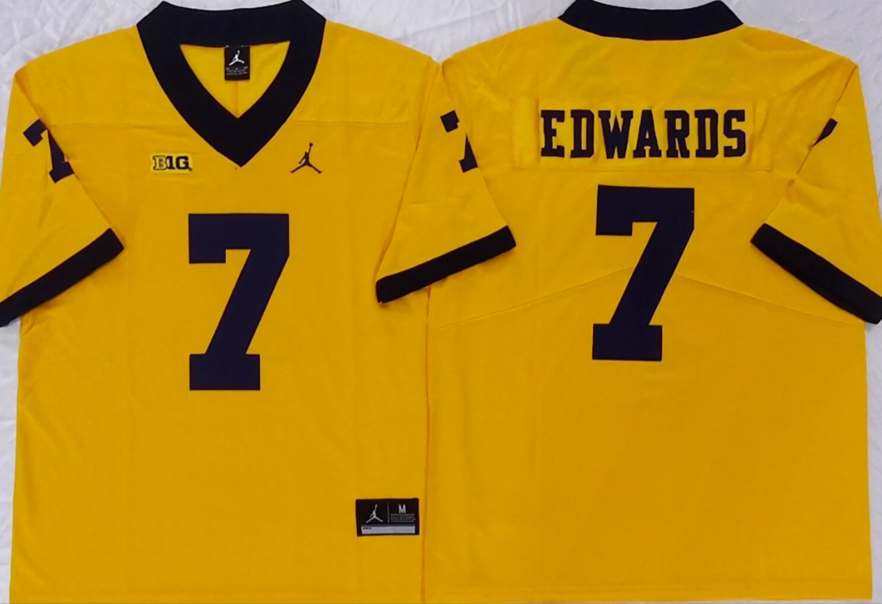 Donovan Edwards  NCAA Michigan Wolverines Jordan Band Vapor Limited Jersey