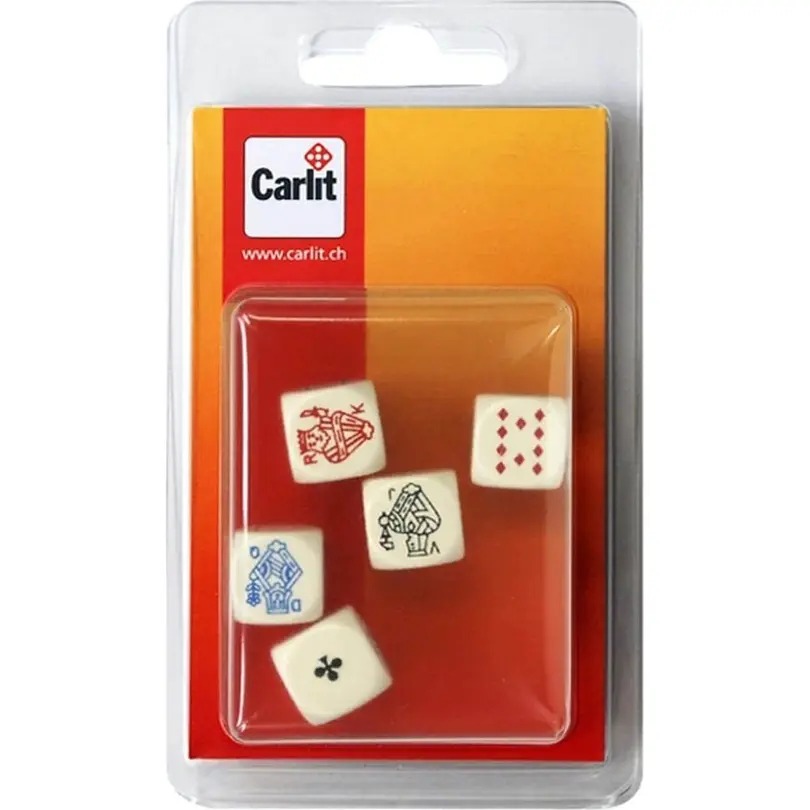 Würfelspiel 5er-Set Poker