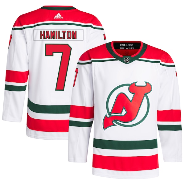 Dougie Hamilton New Jersey Devils adidas  Primegreen Authentic Player Jersey - White