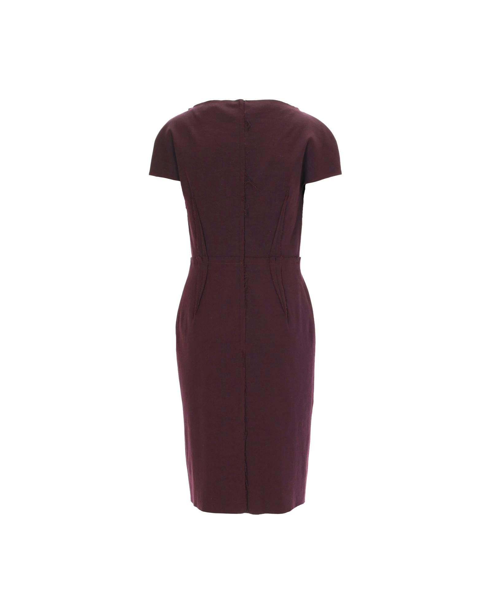 Lanvin Preloved Sheath Dress Wo - Red | Burgundy Dresses