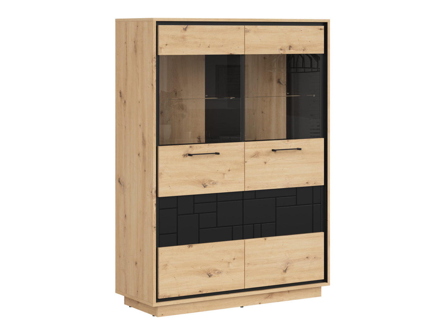 Witryna Pont 109 cm z 2 drzwiami dąb artisan