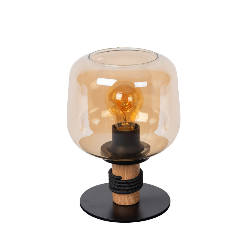 Lampe de table Ilona noire E27 40 W LUCIDE