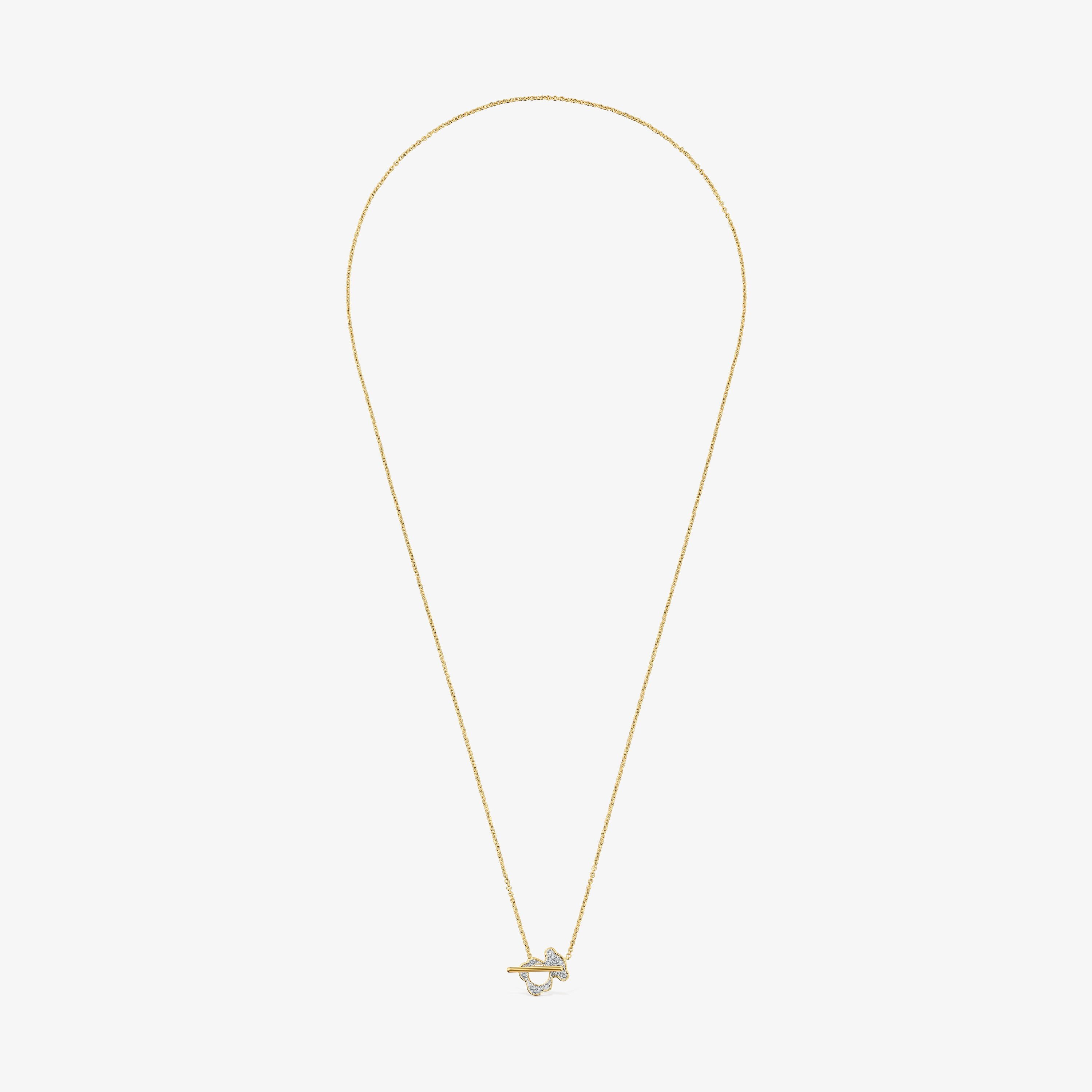 Collar corto oso de oro y diamantes I-Bear