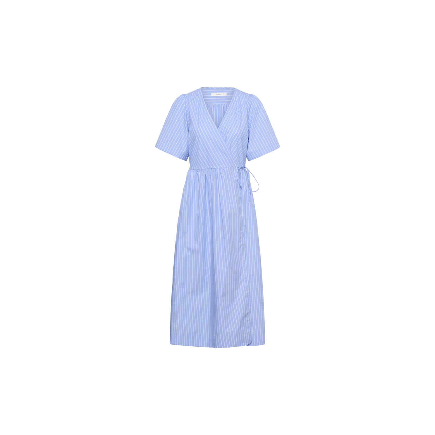 RaelynnIW Wrap Dress, blue yd summer stripe