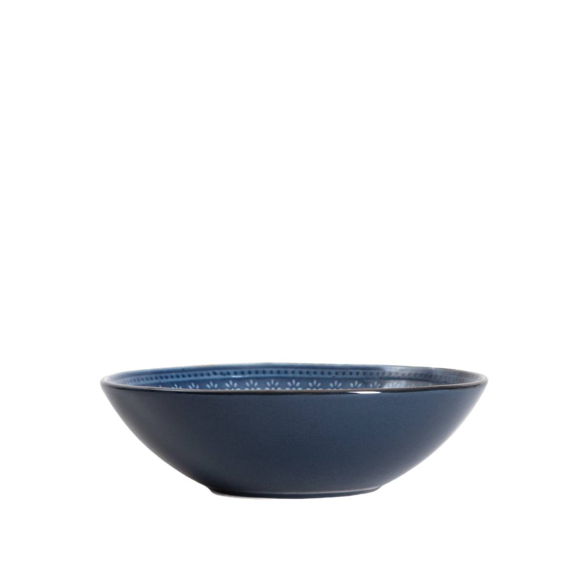 Talerz INDIE głęboki granatowy 18 cm HOMLA