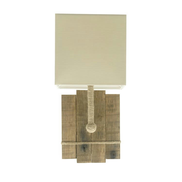 DUNE - Applique murale en bois blanc cassé