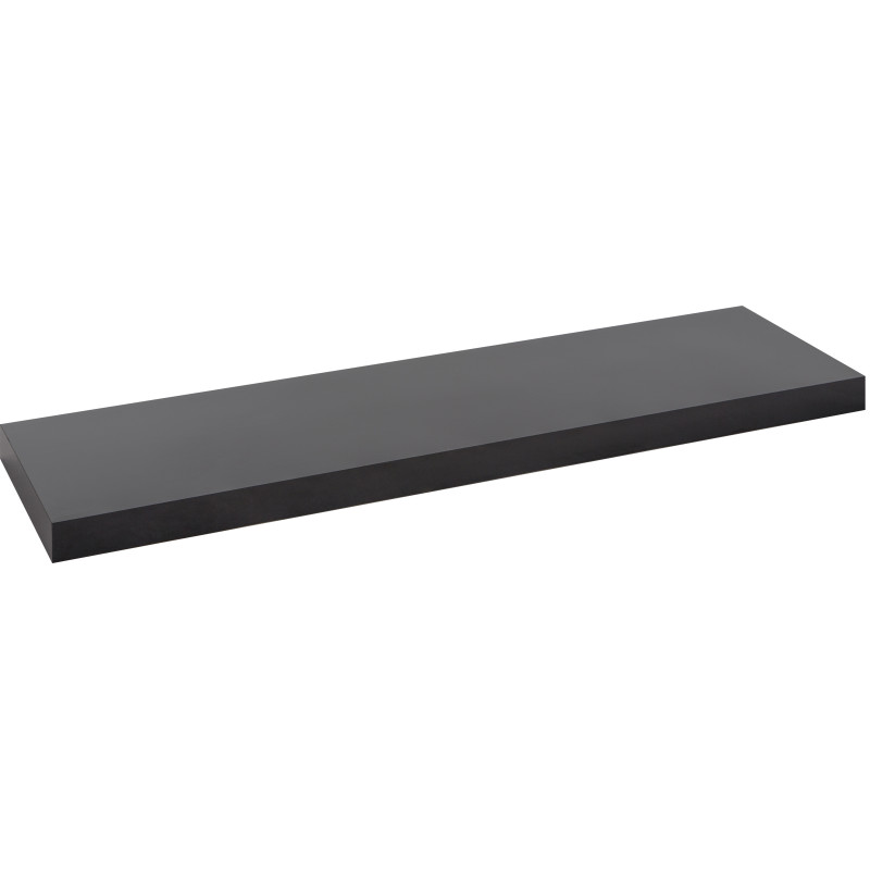 Tablette murale noire 90 x 23,5 x 3,8 cm PRACTO HOME
