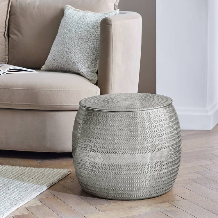 Habitat Sona Side Storage Table - Silver