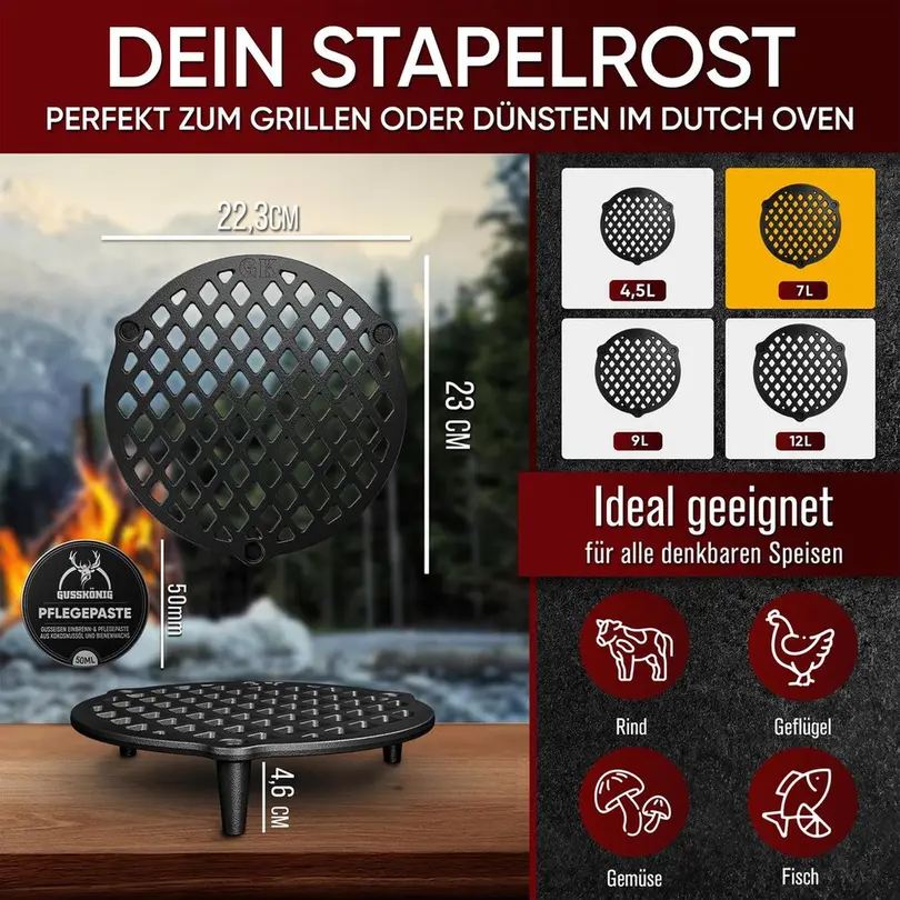 Grillrost Gusskoenig