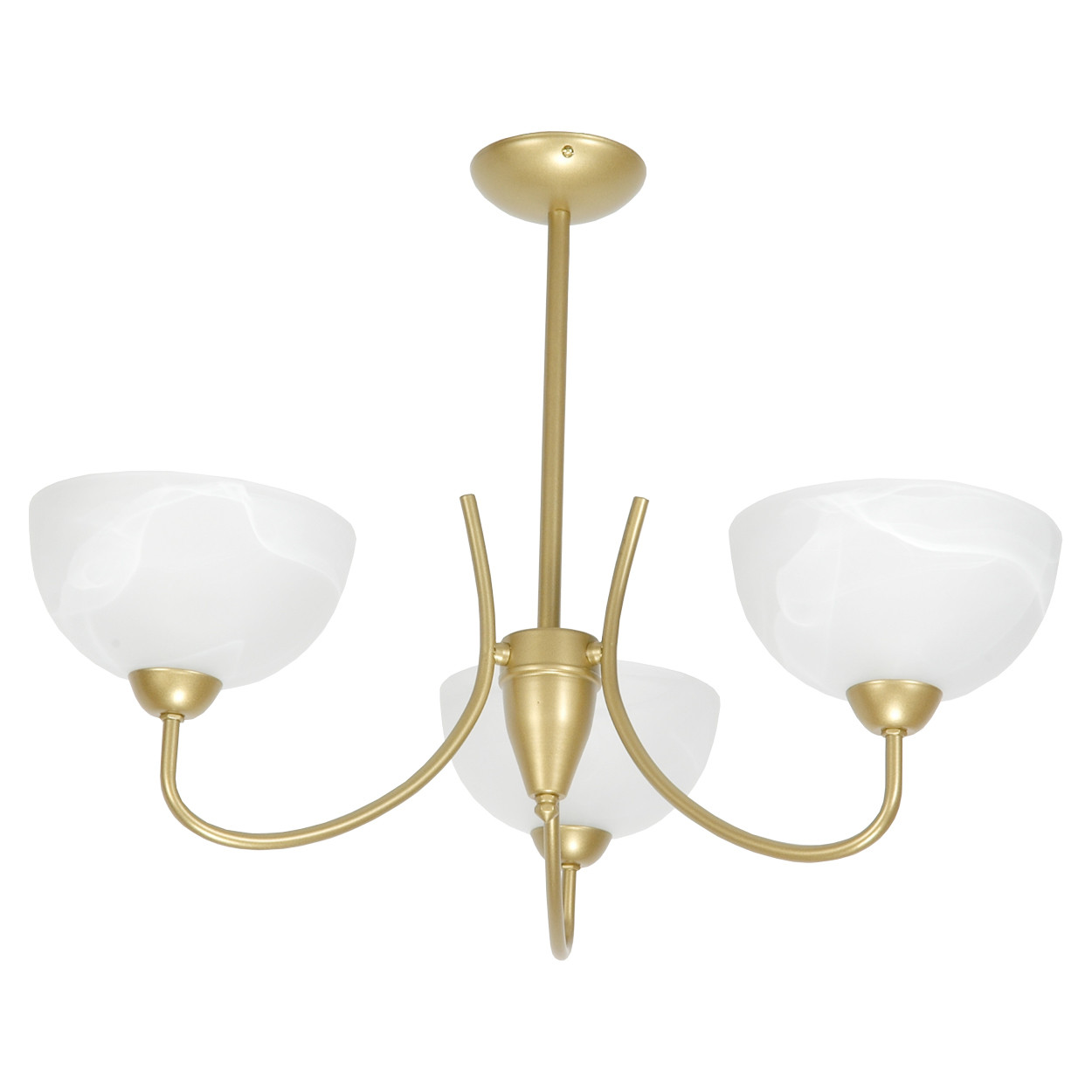 Lampa sufitowa złota retro EDYLIT 3xE27 ROSITA 7-492