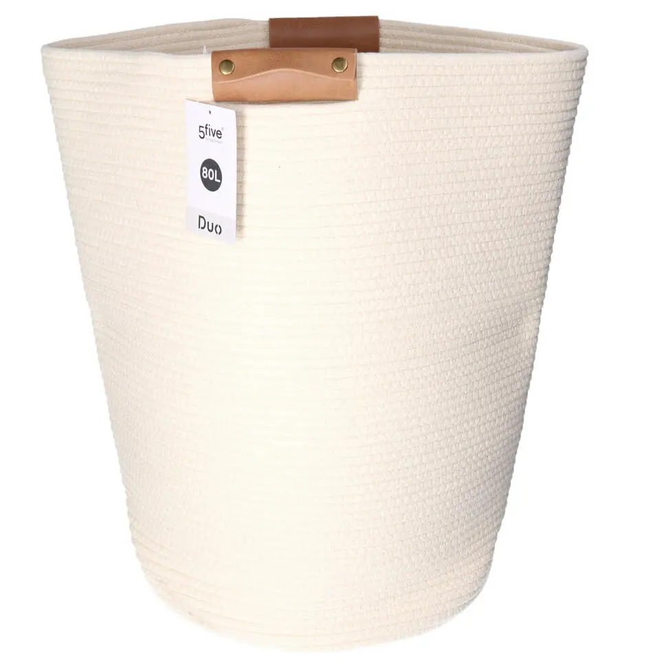 5Five Wasmand Emperor - beige - 80L - polyester gevlochten