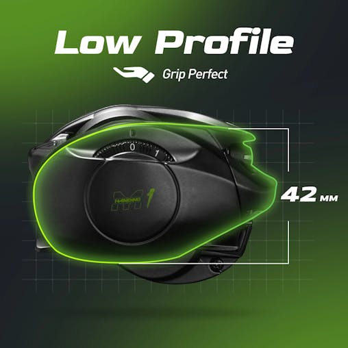 NNEOBA M1 Baitcast Fishing Reel 8KG Drag Right Hand Black