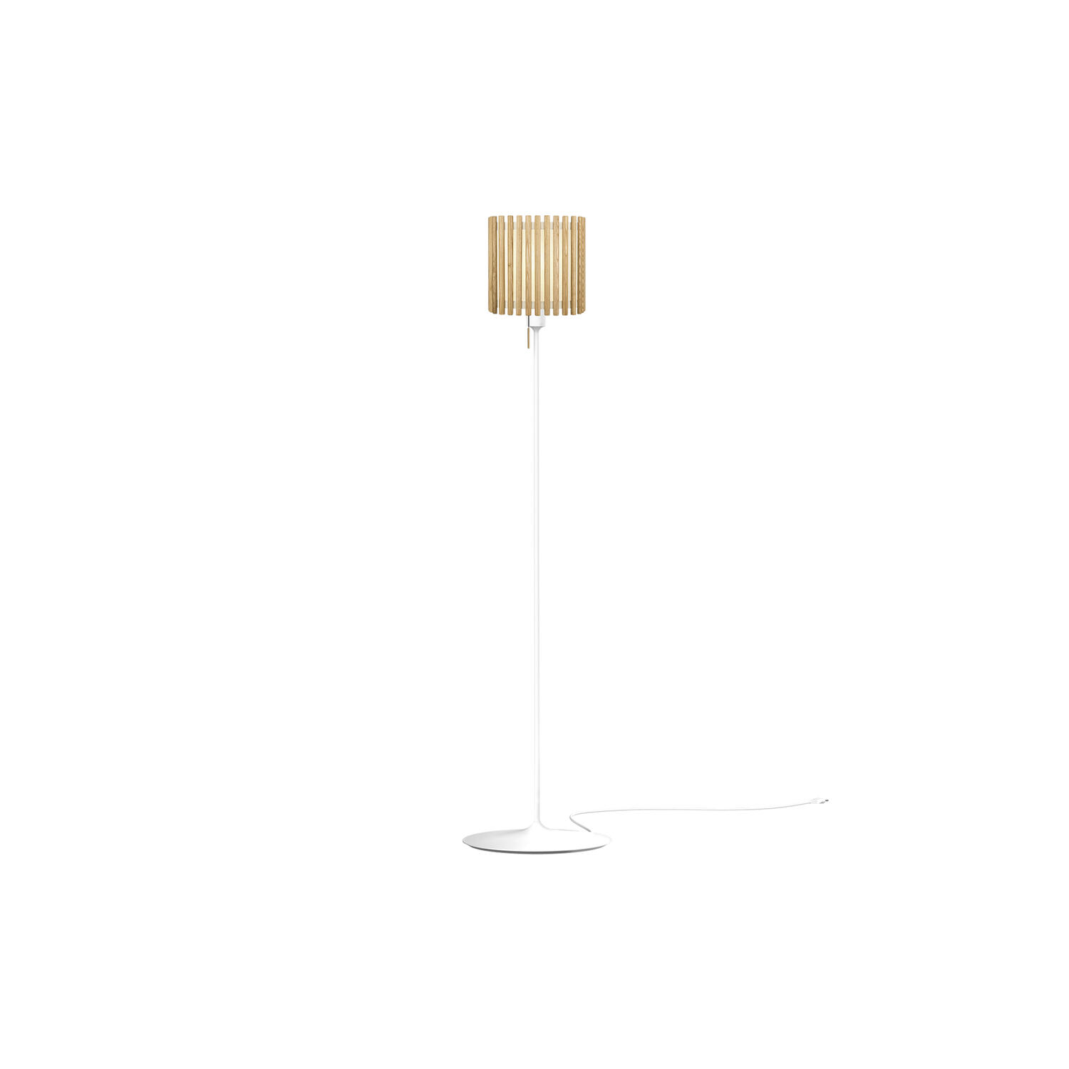 Komorebi Square Floor Lamp, oak/white