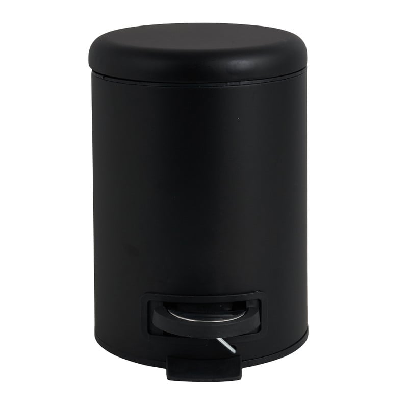 Pedaalemmer metaal - zwart - 3 liter