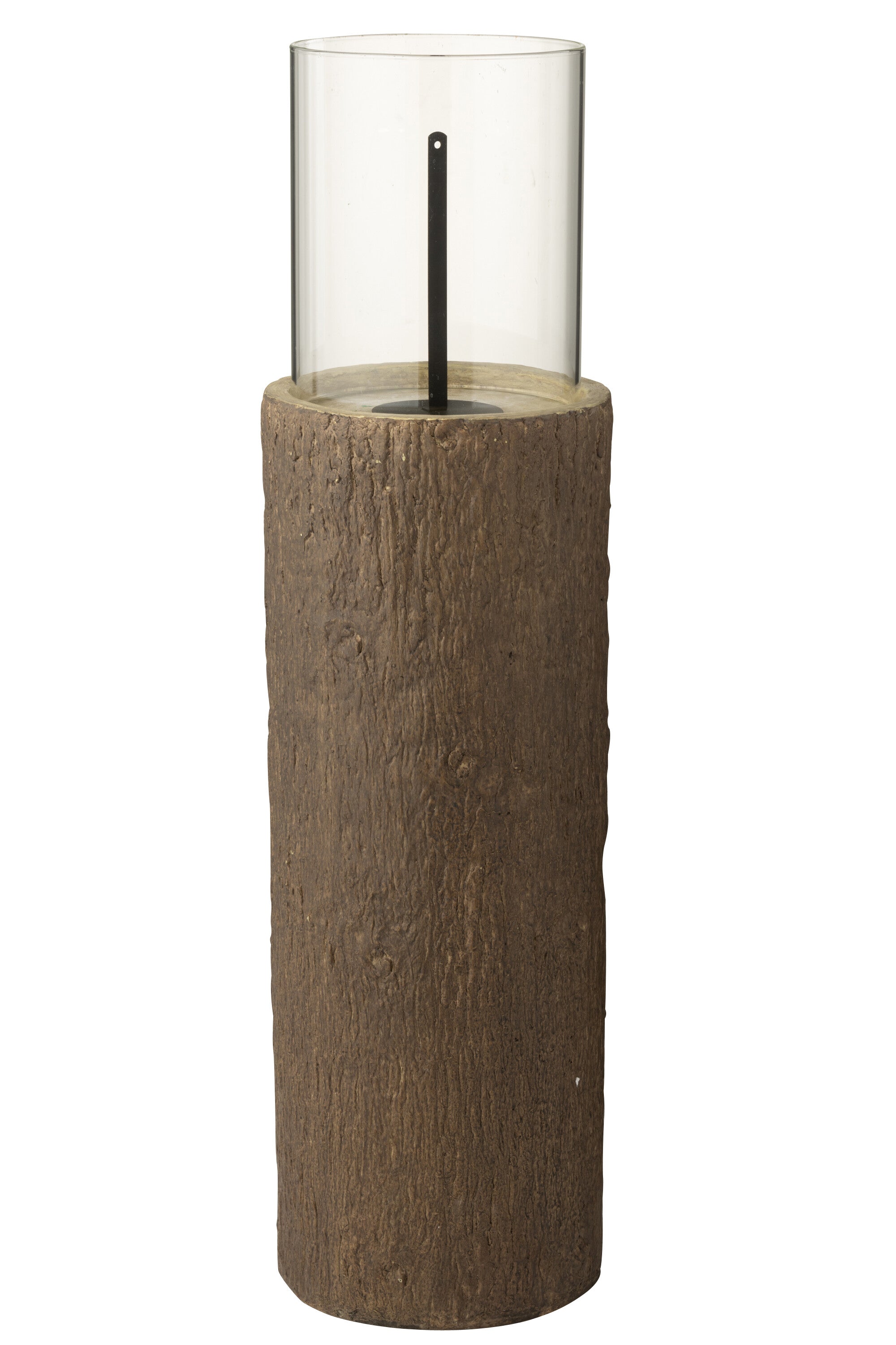 J-Line vuurschaal Trunk Rond - magnesium - bruin - medium
