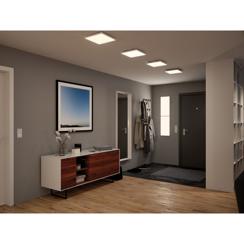 Panneau LED Velora blanc neutre 22,5 x 22,5 cm 1200 lm 13 W PAULMANN