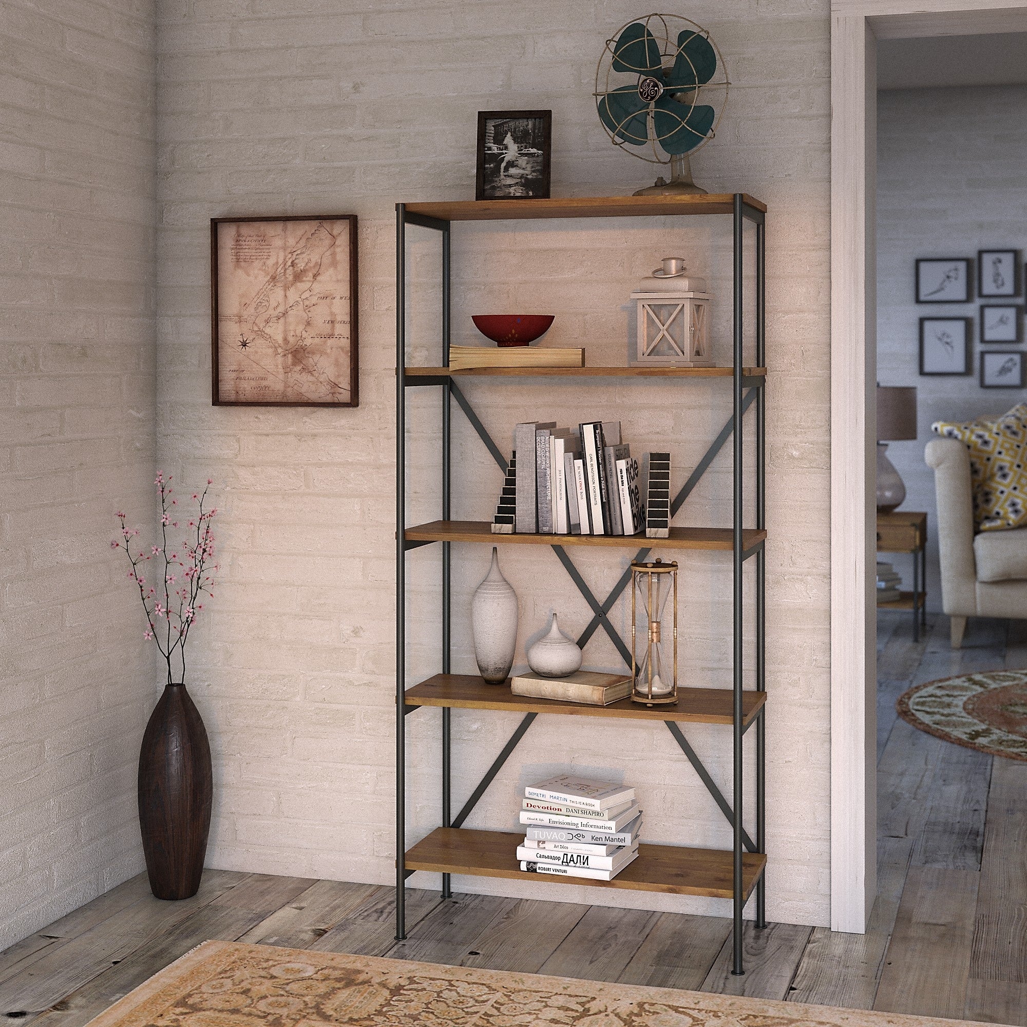 Ironworks Etagere Bookcase