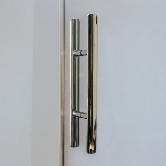 Drehtür »Avanta«, für Eckeinstieg, 4-teilig, 90 cm, Klarglas, Alu chromeffekt