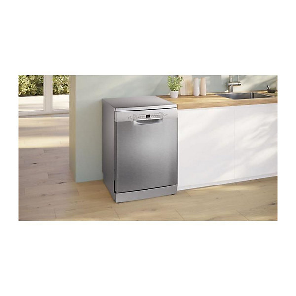 Lave-vaisselle pose libre BOSCH SMS2HVI02E SER2 - 14 couverts - Induction - L60cm - 46 dB - tiroir a couverts - Inox