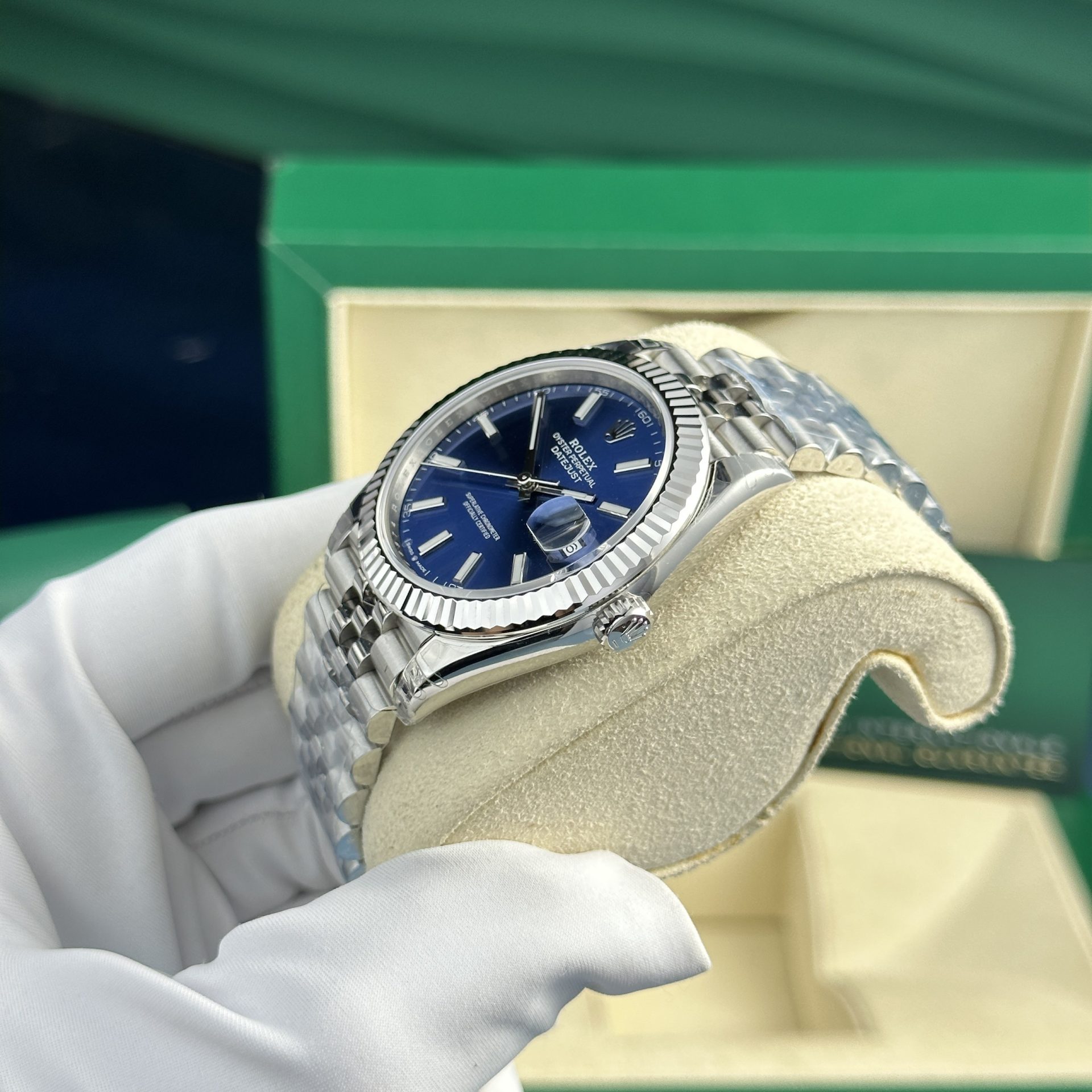 Rolex Datejust 126334 904L Steel Blue Dial 41mm Jub Super Clone