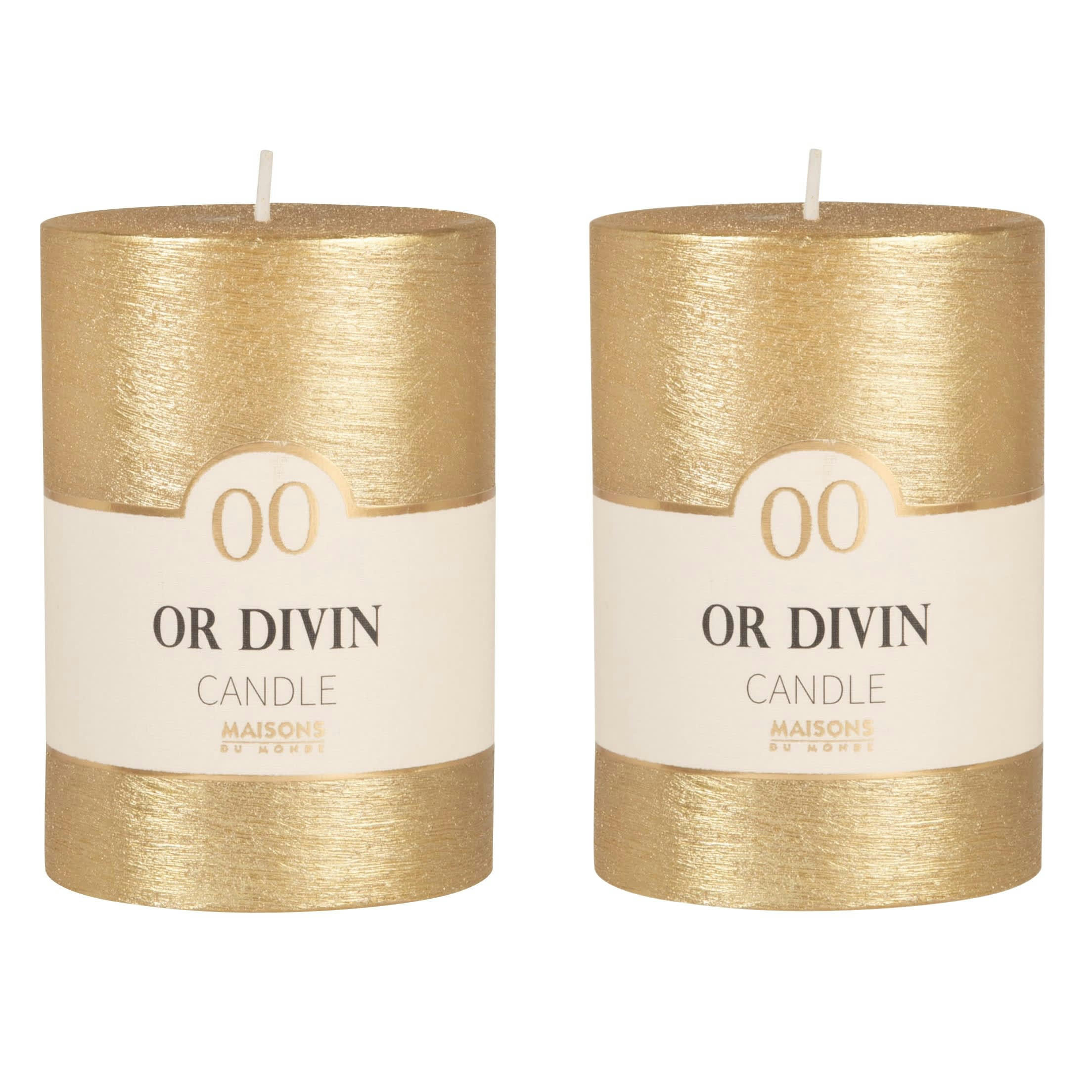 COLORAMA - Bougie dorée H10