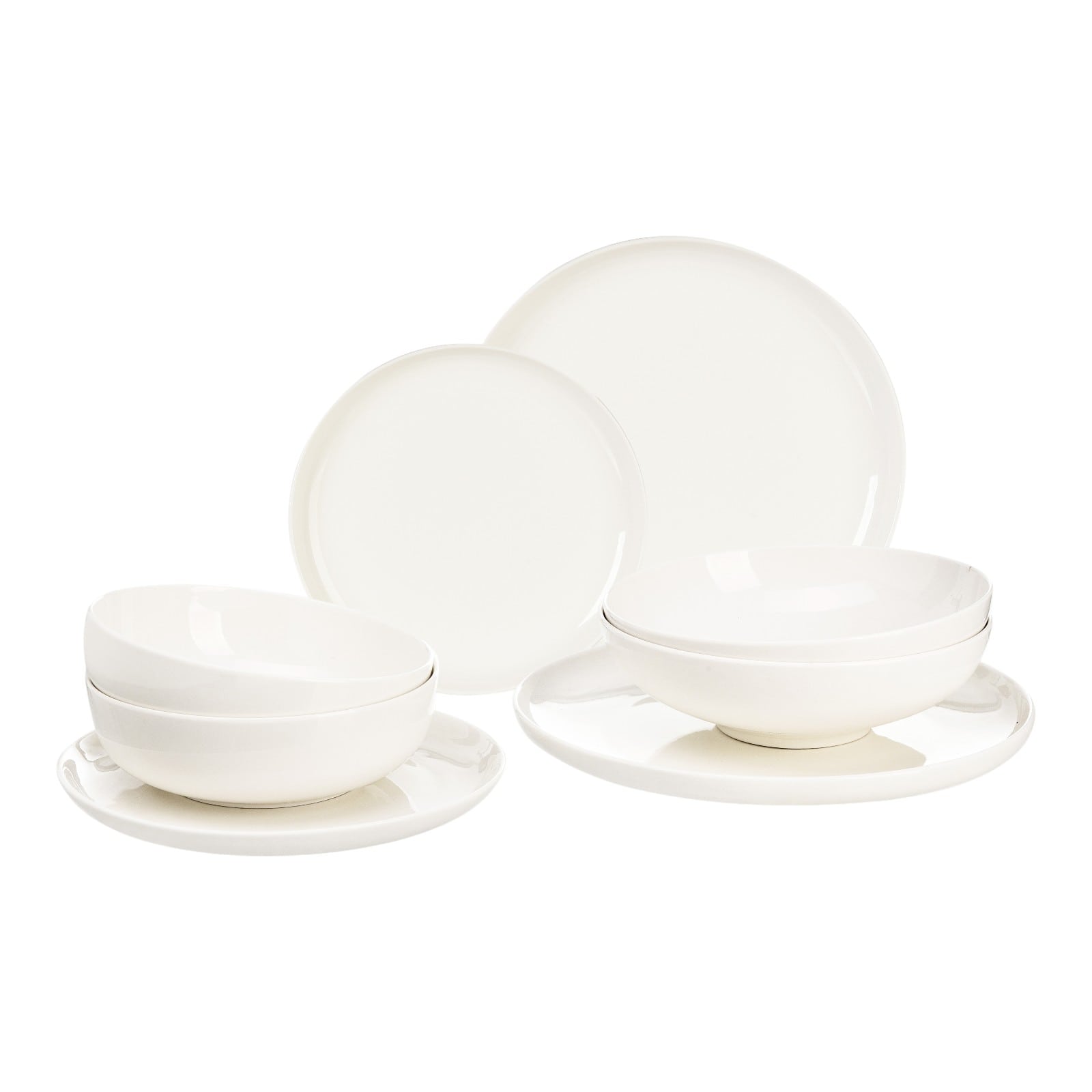 Geschirr-Set Luna für 2 Personen Creme, 8 -tlg.