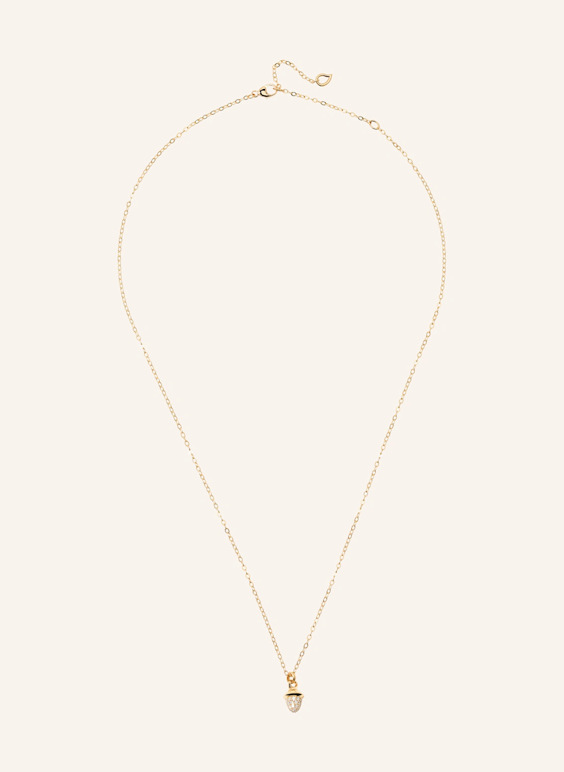 TAMARA COMOLLI Halskette NECKLACE 'MYMIKADO' WITH DIAMOND PAVÉ aus 18 Karat Gelbgold mit Diamant Pavé