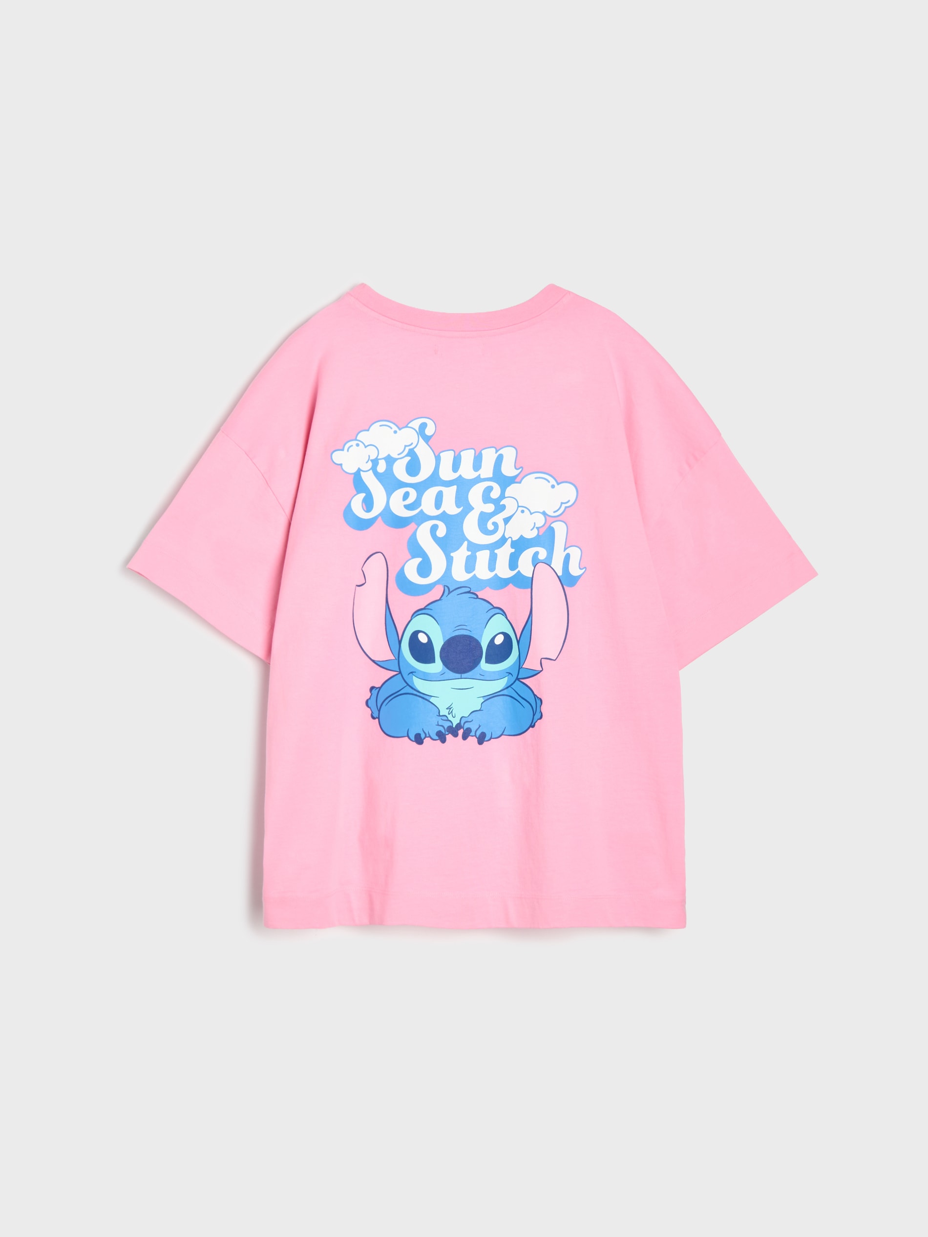 Bawełniana koszulka z nadrukiem Stitch