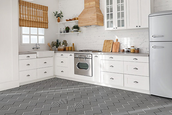 Carreaux vinyle Tulup 30x30 cm Rayures stylisées 9 pcs
