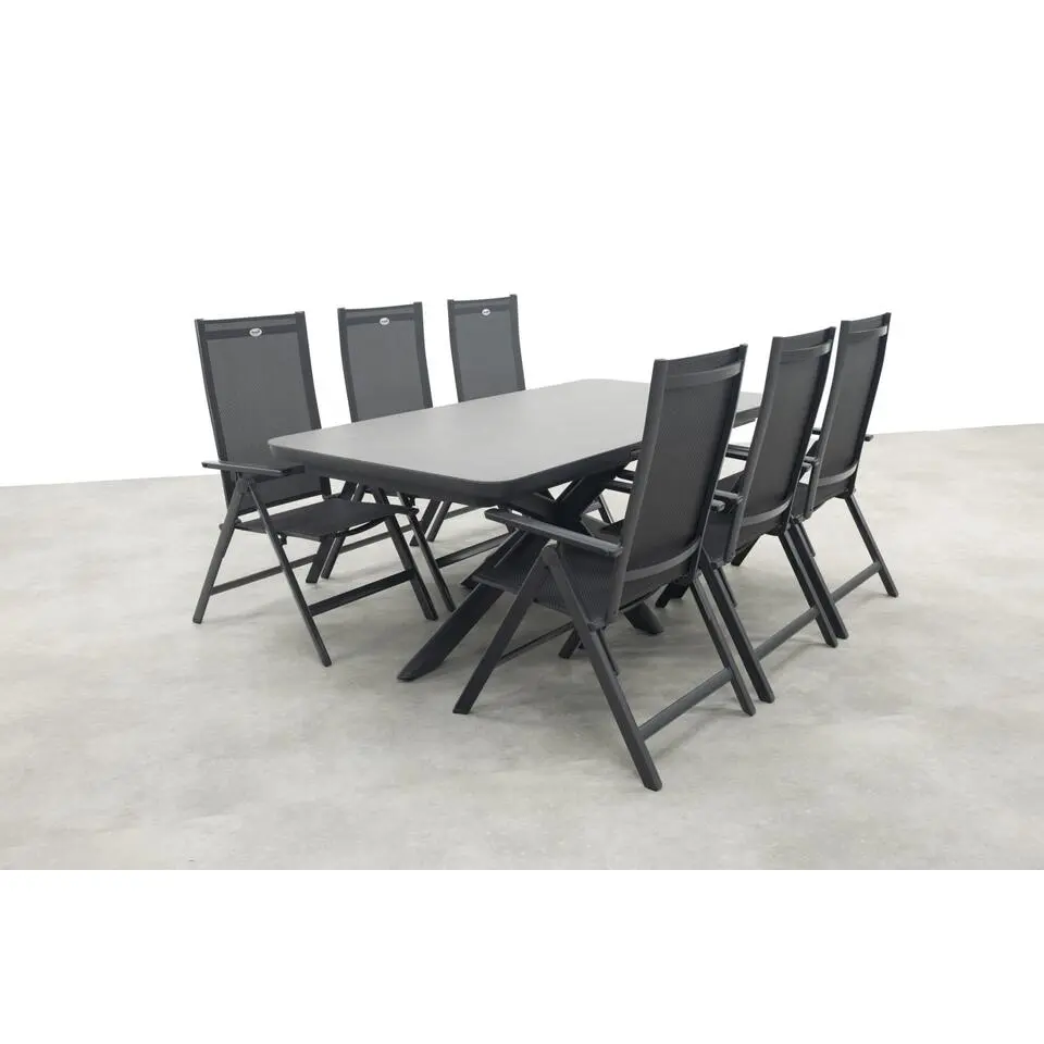Hartman Napoli/Montreal verstelbare tuinset (7-delig) - 200-260x100 cm