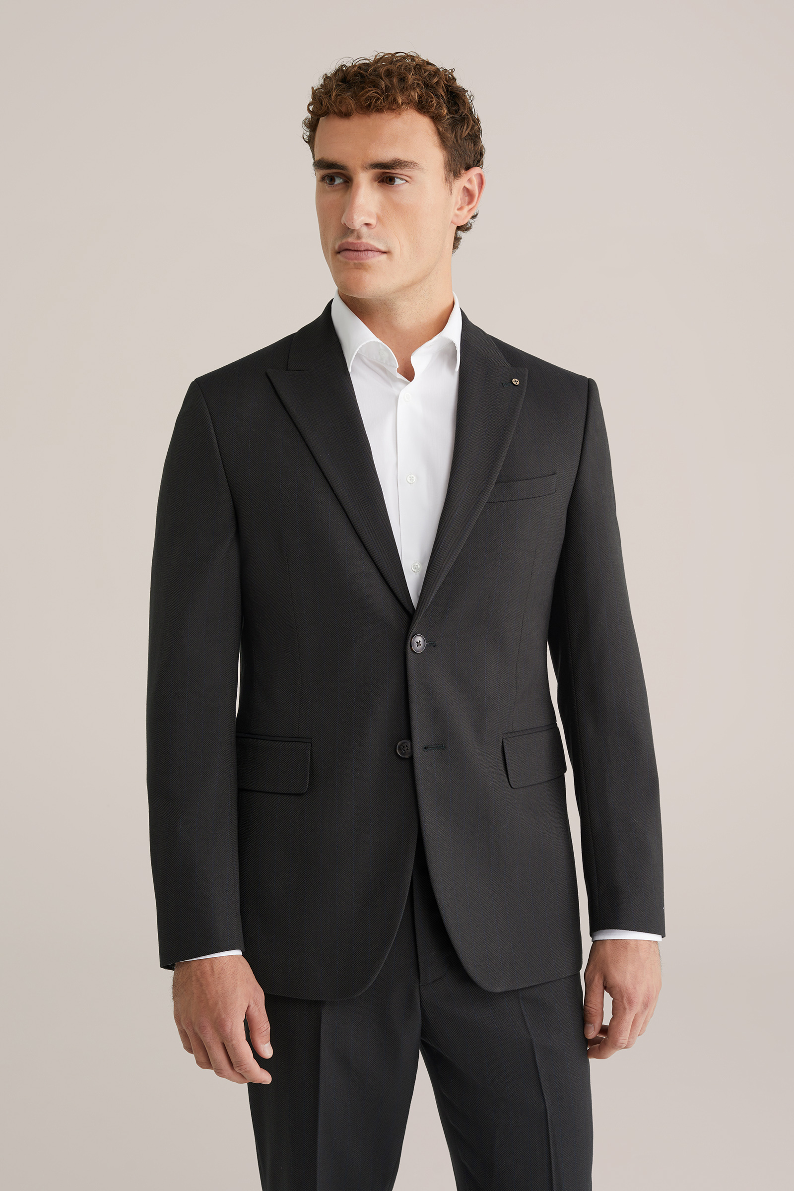 Heren slim fit colbert met print